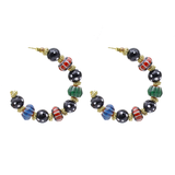 RAVIENNE GEMSTONE HOOP EARRINGS