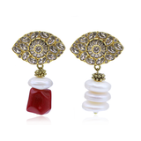 AURALINA PEARL DANGLE EARRINGS