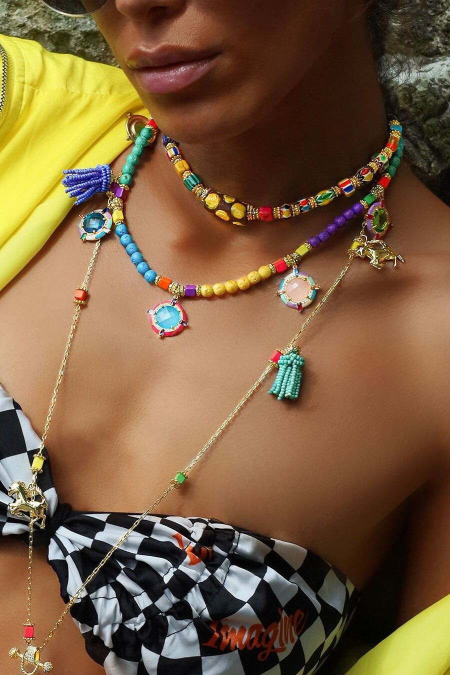 BOHEMIAN GEMSTONE NECKLACE