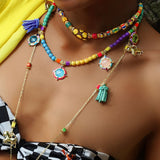 BOHEMIAN GEMSTONE NECKLACE