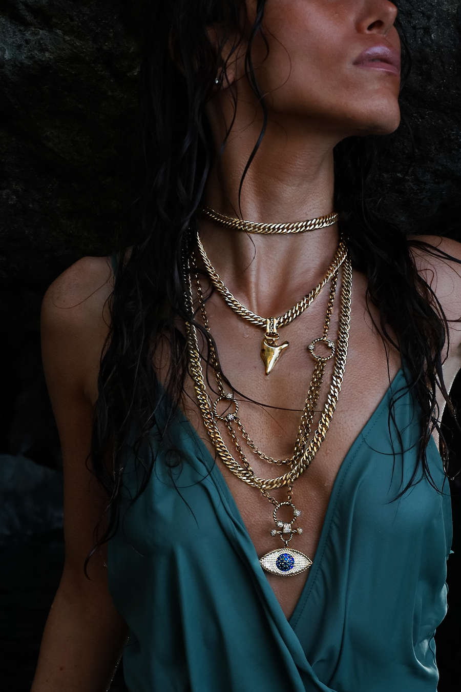 CAARINA EVIL EYE NECKLACE