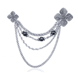 CELESTIA SILVER PLATED BROOCH