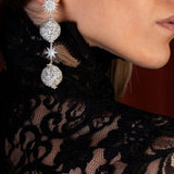 CHIC CRYSTAL DANGLE EARRINGS