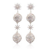CHIC CRYSTAL DANGLE EARRINGS