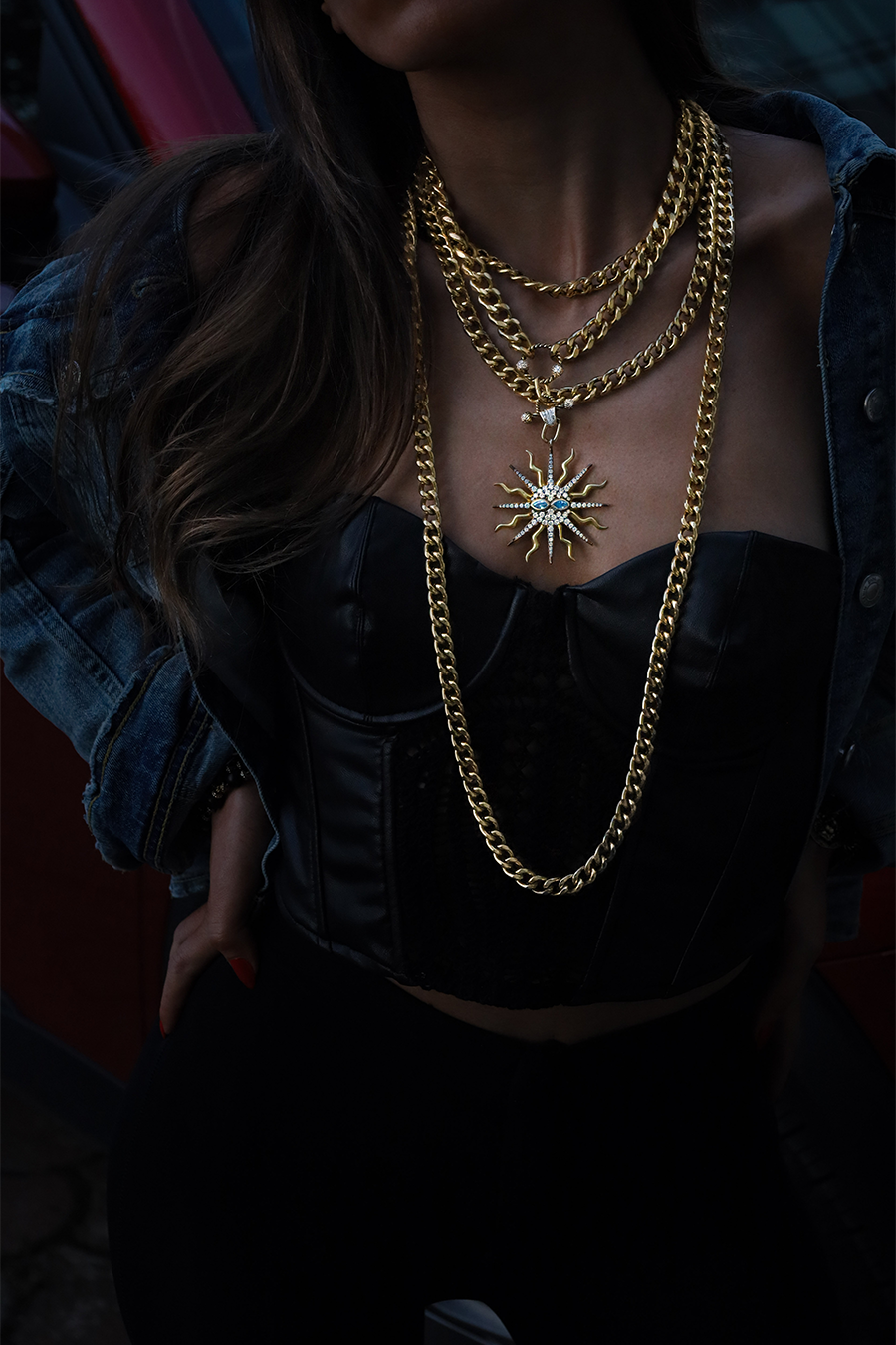 CLARION LAYERED CHAIN NECKLACE