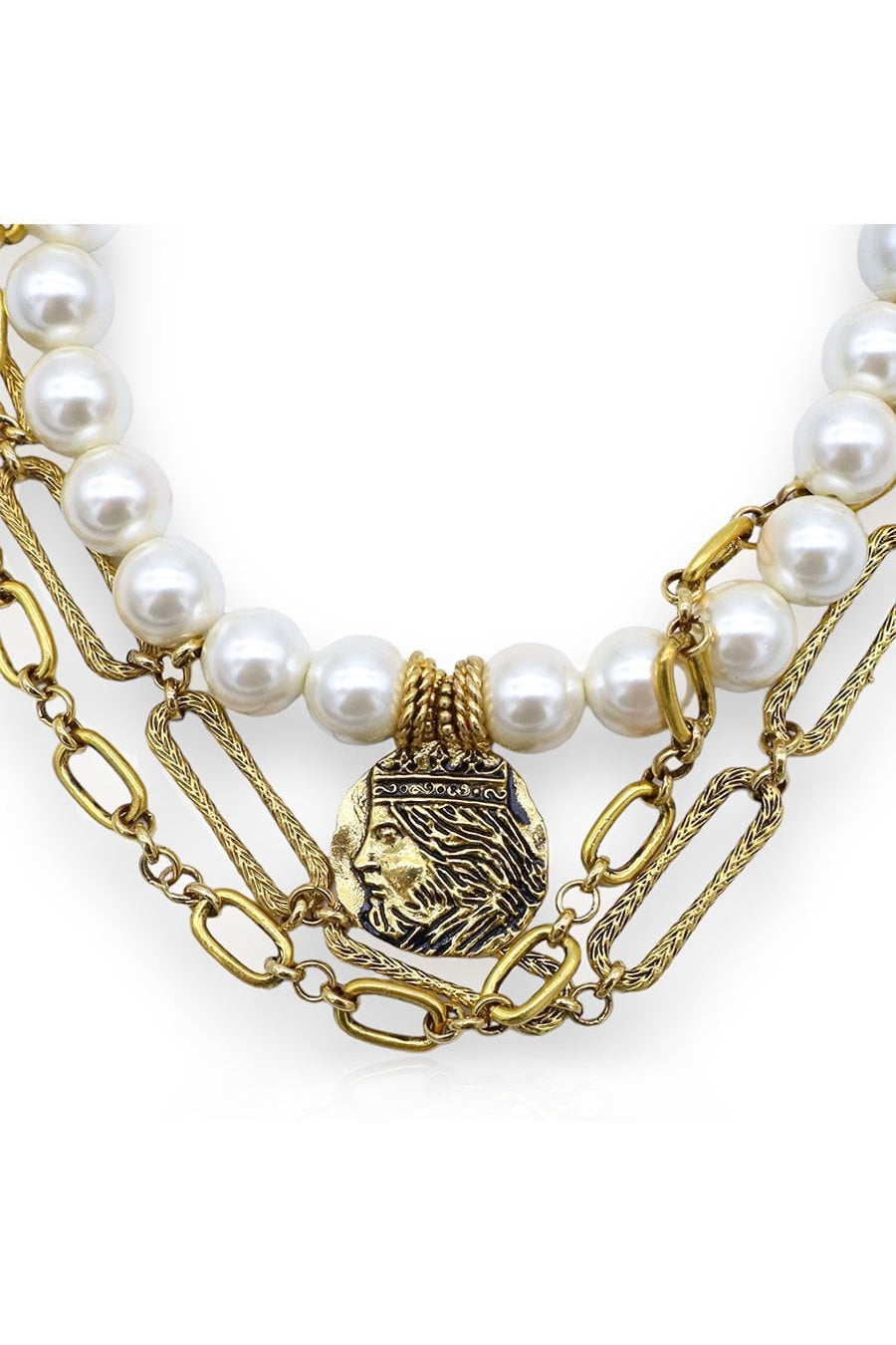 COIN PEARL NECKLACE