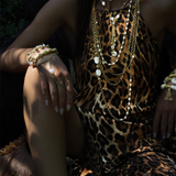 BLANDAD GOLD PLATED LAYERED NECKLACE