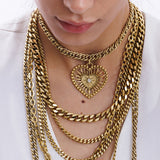 CORVERA LAYERED CHAIN NECKLACE