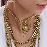 CORVERA LAYERED CHAIN NECKLACE