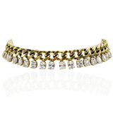 DIA NOCHE CRYSTAL CHOKER NECKLACE