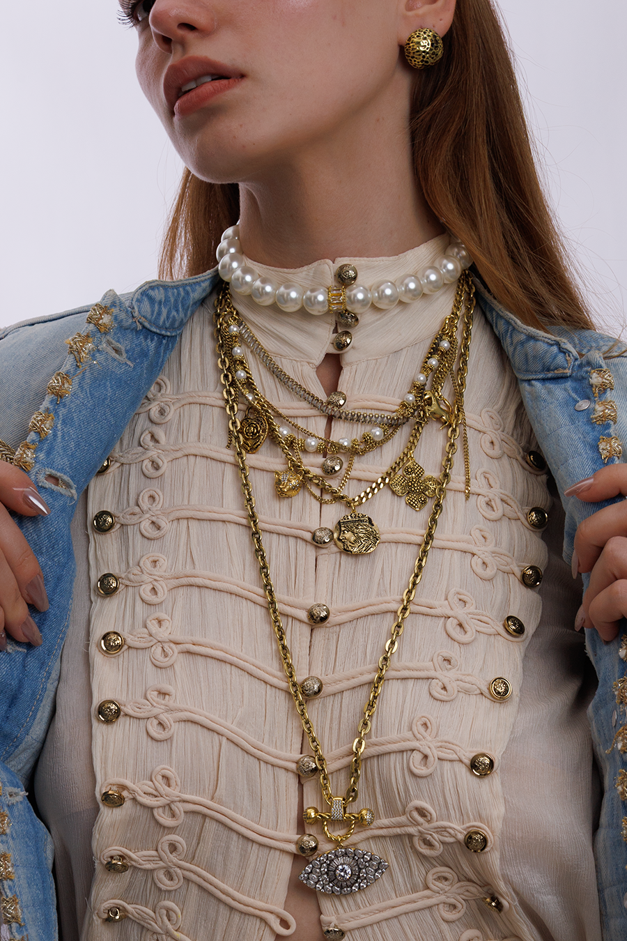 ESCENA EVIL EYE CHARM NECKLACE