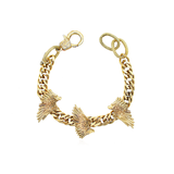 FEATHER GOLD CHAIN BRACELET