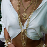 GALASSIA MEDALLION NECKLACE