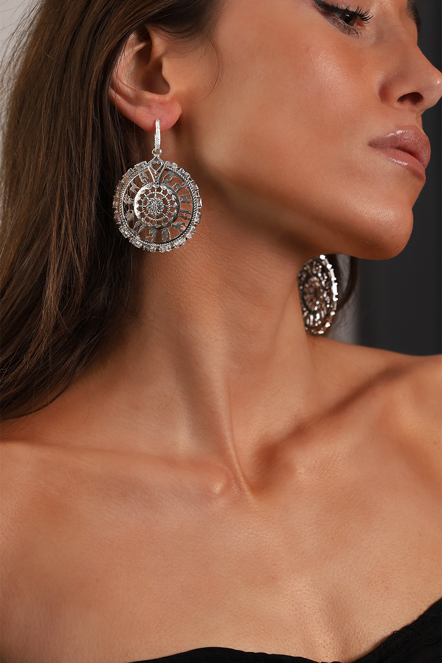 GALASSIA SILVER EARRINGS