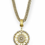 GALASSIA MEDALLION NECKLACE
