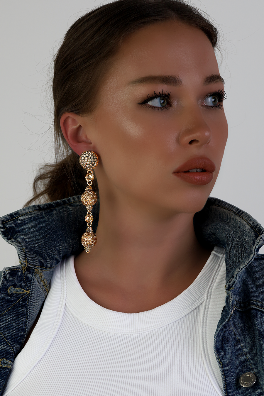 GLORY CRYSTAL DANGLE EARRINGS
