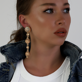 GLORY CRYSTAL DANGLE EARRINGS