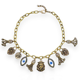 FIESTA GOLD PLATED CHOKER NECKLACE