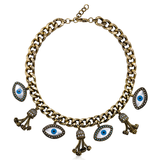 EYE GOLD CHAIN NECKLACE