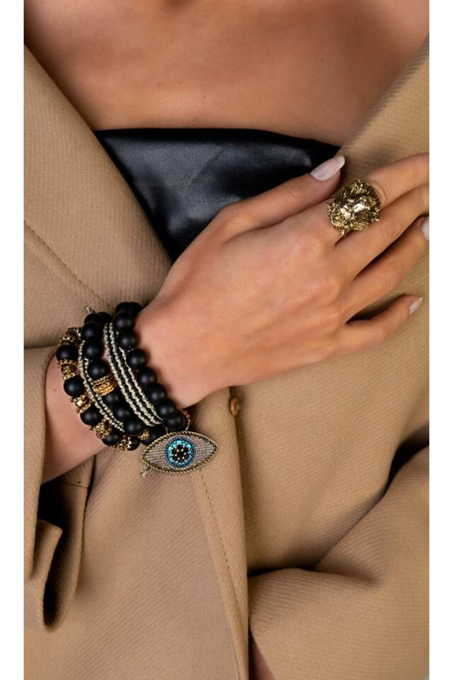 EYE GEMSTONE BRACELET SET