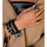 EYE GEMSTONE BRACELET SET