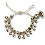 HRESS CRYSTAL MACRAME BRACELET