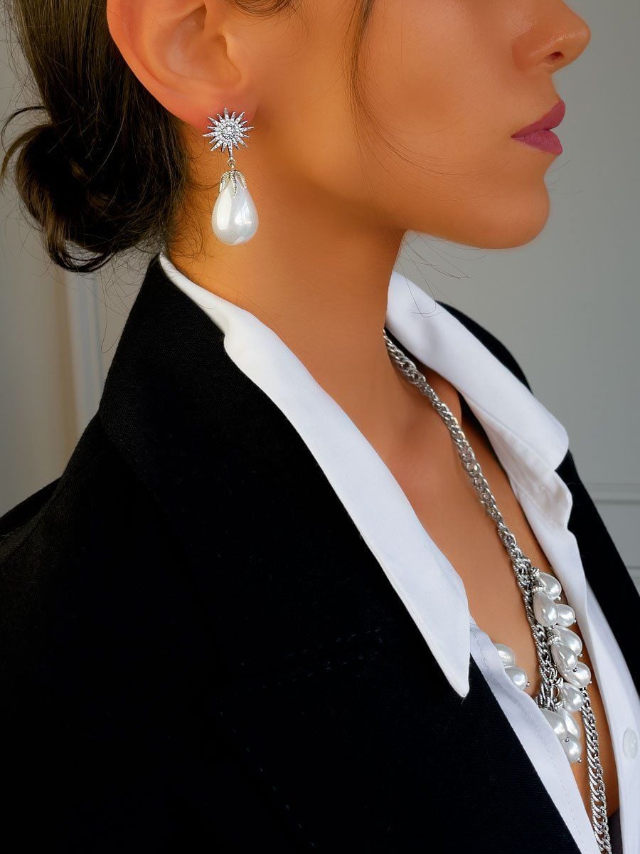 STELLA PEARL DROP EARRINGS