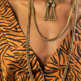 TIGER GOLD CHOKER NECKLACE