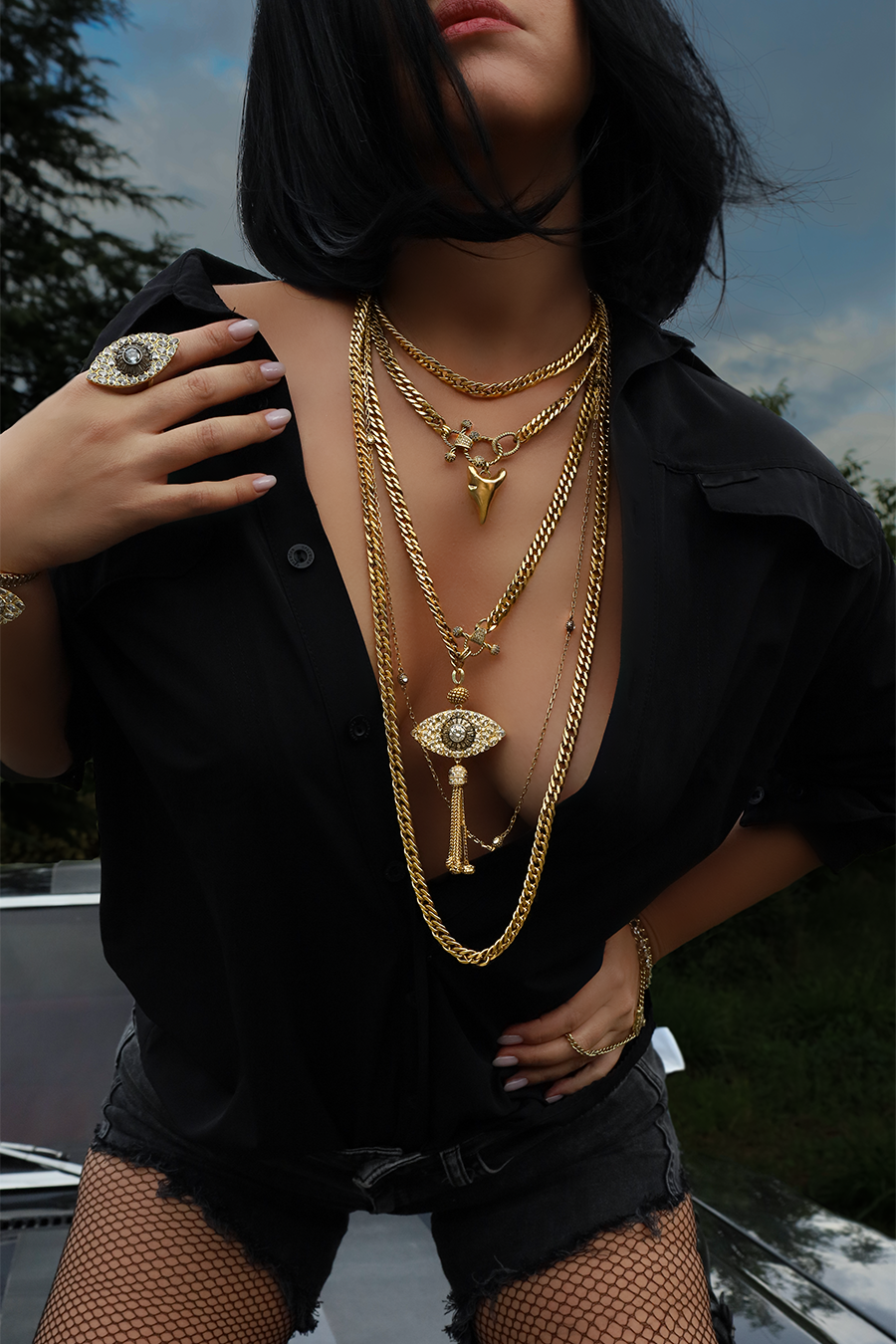 DUE CHAIN NECKLACE