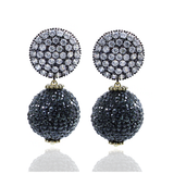 JOYA BLACK MARCASITE EARRINGS