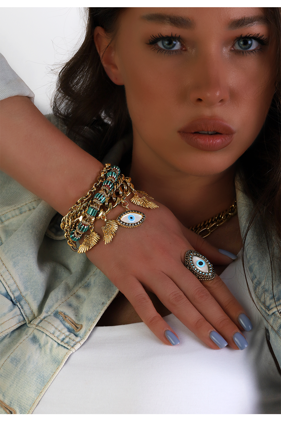 LANITRA GOLD CHARM BRACELET
