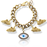 LANITRA GOLD CHARM BRACELET