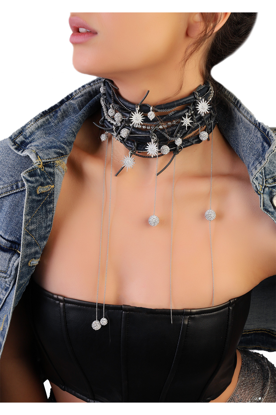 LEGGERO LEATHER CHOKER NECKLACE