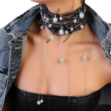 LEGGERO LEATHER CHOKER NECKLACE