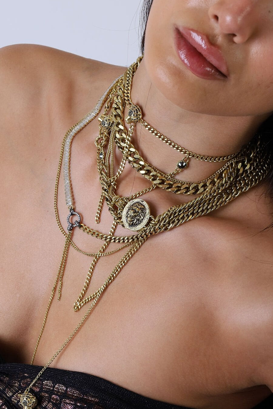 L'EMPIRE LAYERED CHAIN NECKLACE