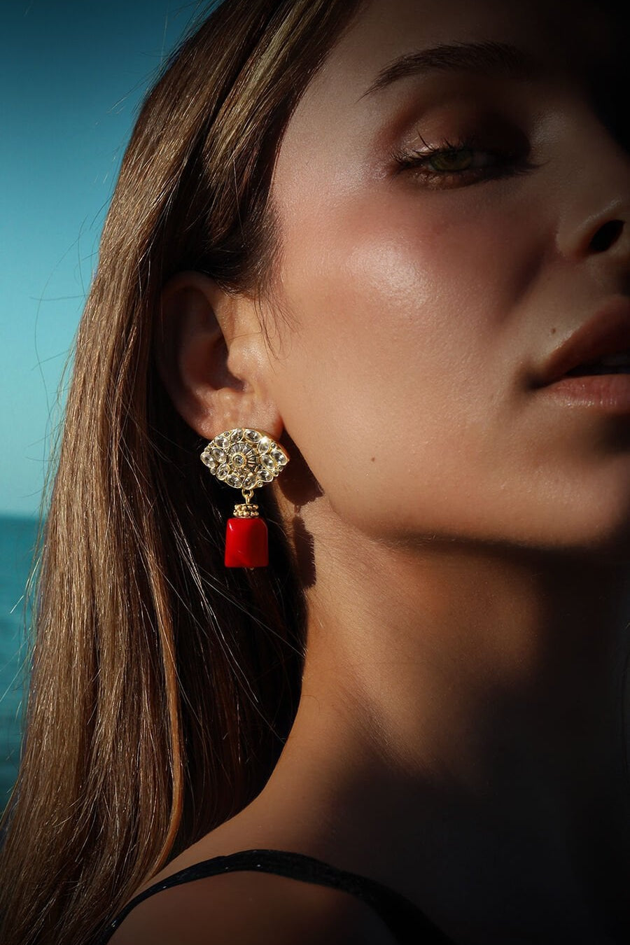 LUCEROSSA EVIL EYE EARRINGS