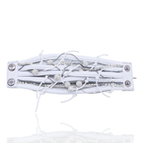 LUCI WHITE LEATHER BRACELET