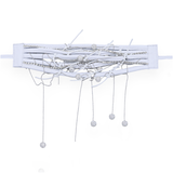 LUCI WHITE LEATHER CHOKER NECKLACE
