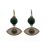 LUNA EVIL EYE DANGLE EARRINGS