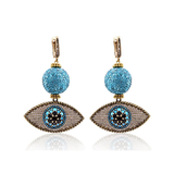 LUNA EVIL EYE DANGLE EARRINGS