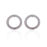 LUNAR CRYSTAL HOOP EARRINGS