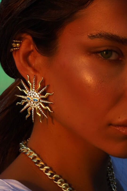 MASCHERA CHUNKY STUD EARRINGS