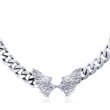 MIAN ANGEL WING CHOKER NECKLACE