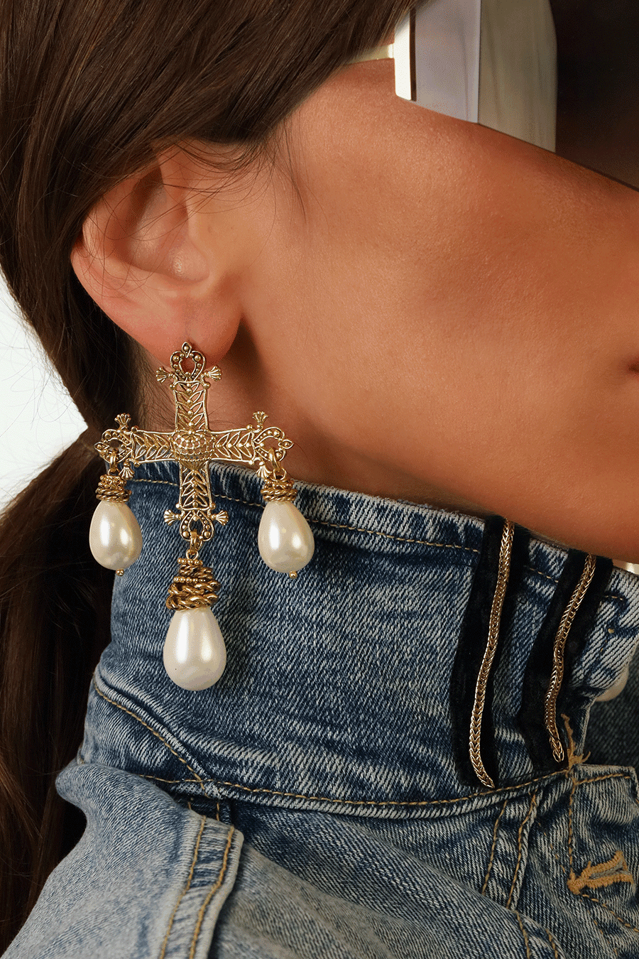 MONARA PEARL EARRINGS