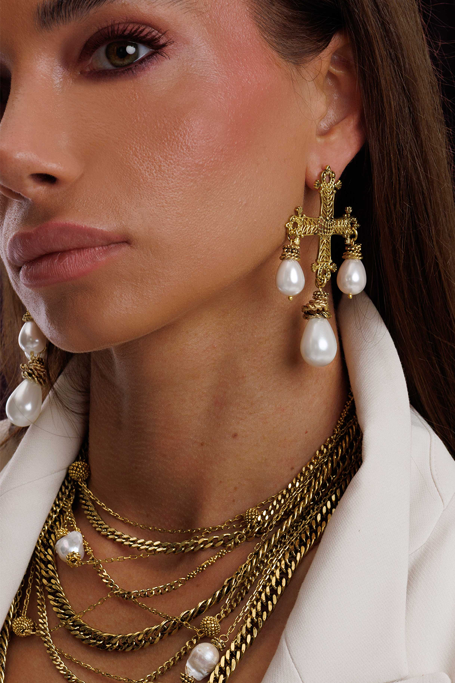 MONARA PEARL EARRINGS