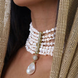 MYTHRA PEARL CHOKER NECKLACE