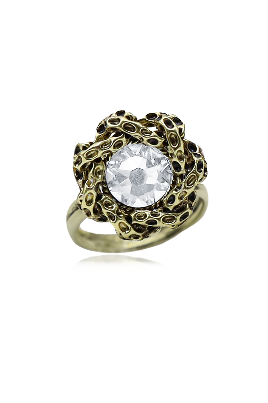 NOCTAVIA CRYSTAL STATEMENT RING