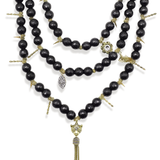 NOXELIA LAYERED ONYX NECKLACE