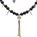 NOXELIA LAYERED ONYX NECKLACE