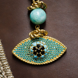 NYSRA TURQUOISE EVIL EYE NECKLACE